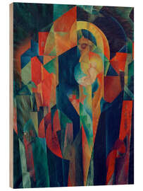 Wood print Madonna of the Suburbs, 1919 - Paul Adolf Seehaus