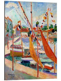 Aluminium print July 14th in St. Tropez, 1905