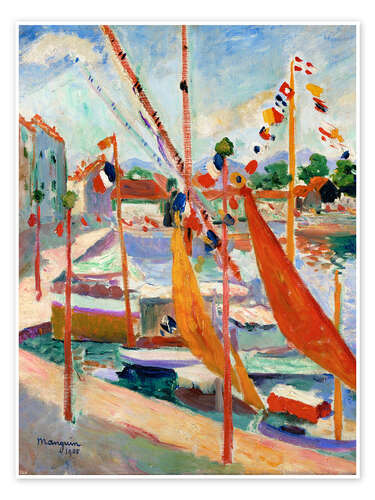Poster July 14th in St. Tropez, 1905
