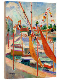 Wood print July 14th in St. Tropez, 1905 - Henri Manguin