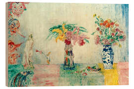 Wood print The Language of Flowers, 1938 - James Ensor