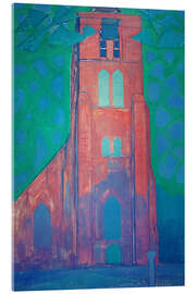 Acrylic print Zeeland church tower (Church tower of Domburg), 1911 - Piet Mondrian
