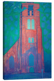 Tableau sur toile Zeeland church tower (Church tower of Domburg), 1911 - Piet Mondrian