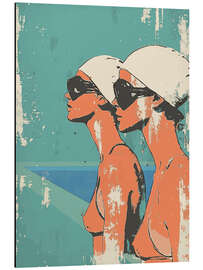 Aluminium print Swimming memories