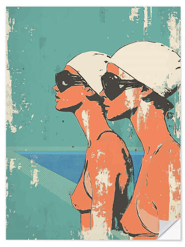 Adesivo murale Swimming memories