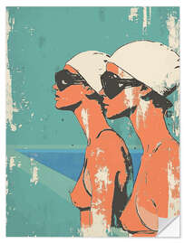Adesivo murale Swimming memories
