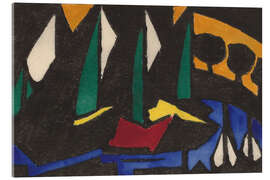 Cuadro de metacrilato Boat and Trees, 1914 - Jacoba van Heemskerck