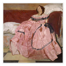 Wall print The Pink Dress - Sir William Nicholson, 1935