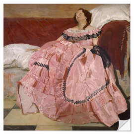Wandsticker Das Rosa Kleid - Sir William Nicholson, 1935