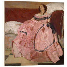 Wood print The Pink Dress - Sir William Nicholson, 1935