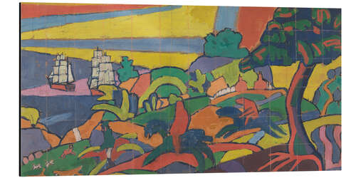 Alumiinitaulu Design for Deer Hunting Mural in the Cabaret Theater Club, 1912