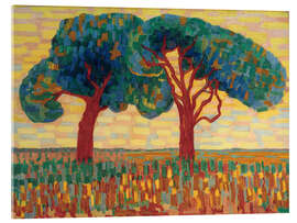 Obraz na szkle akrylowym Two Trees, 1910 - Jacoba van Heemskerck