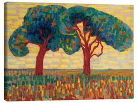 Tableau sur toile Two Trees, 1910 - Jacoba van Heemskerck