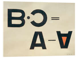 Tableau en verre acrylique Untitled (Typo Collage), 1922 - László Moholy-Nagy