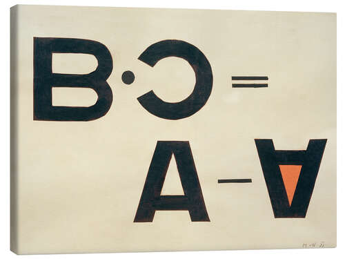 Canvas print Untitled (Typo Collage), 1922