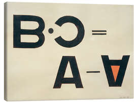Canvas print Untitled (Typo Collage), 1922 - László Moholy-Nagy