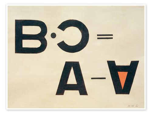 Poster Ohne Titel (Typo Collage), 1922