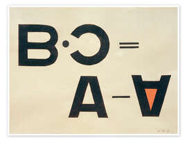 Wandbild Ohne Titel (Typo Collage), 1922 - László Moholy-Nagy
