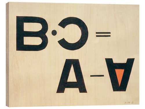 Cuadro de madera Untitled (Typo Collage), 1922