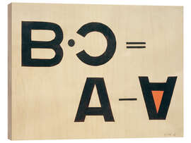 Cuadro de madera Untitled (Typo Collage), 1922 - László Moholy-Nagy