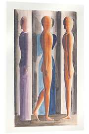 Tableau en verre acrylique Formation, Tri-partition, 1926 - Oskar Schlemmer