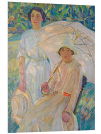 Hartschaumbild Weißer Sonnenschirm Nr. 2, 1912