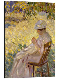 Alubild Unter den Bäumen