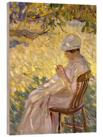 Holzbild Unter den Bäumen