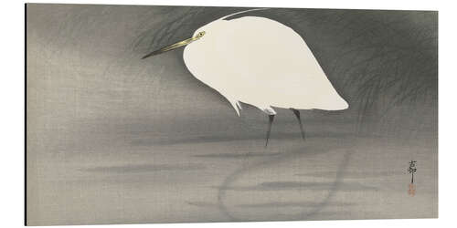 Aluminium print Heron