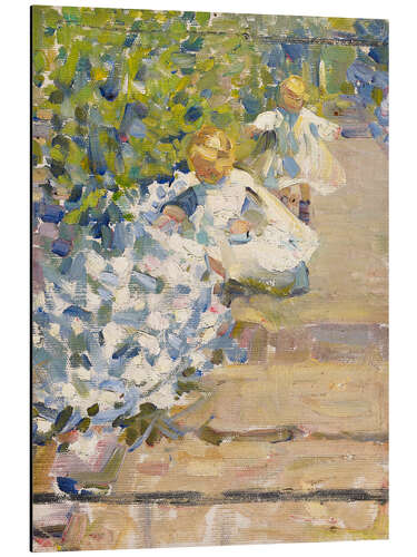 Aluminiumsbilde Picking Flowers, 1912