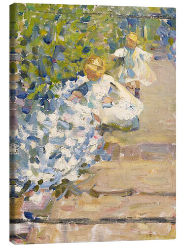 Stampa su tela Picking Flowers, 1912