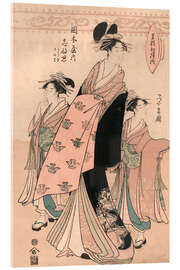 Acrylglasbild Die Kurtisane Shinateru vom Okamoto-ya - Chokosai Eisho