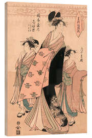 Wood print The courtesan Shinateru of the Okamoto-ya - Chokosai Eisho