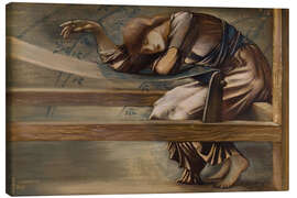 Tableau sur toile Study for "The Garden Court", 1889 - Edward Burne-Jones