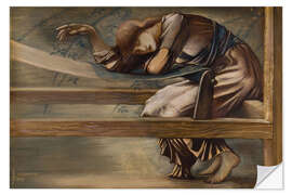 Vinilo para la pared Study for "The Garden Court", 1889 - Edward Burne-Jones