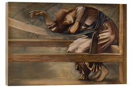 Cuadro de madera Study for "The Garden Court", 1889 - Edward Burne-Jones