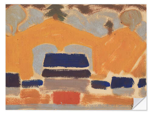 Wall sticker Landscape with Houses, 1930
