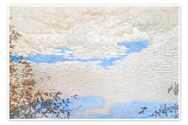 Wandbild Wolke - Bror Lindh, 1906