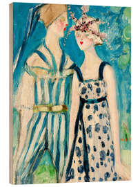 Wood print Tamara Karsavina and Vaslav Nijinsky, 1910 - Jacqueline Marval