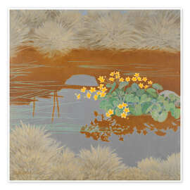 Wandbild Sumpfdotterblumen - Bror Lindh