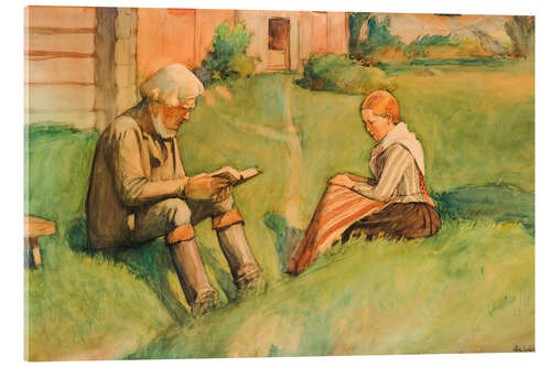 Tableau en verre acrylique Tranquil Sunday - Albert Gebhard, 1896