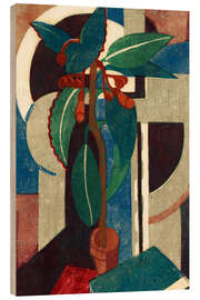 Holzbild Die Topfpflanze, 1933 - Dorrit Black