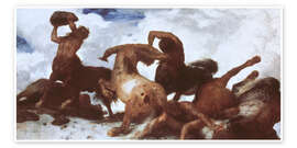 Wall print Battle of the Centaurs - Arnold Böcklin