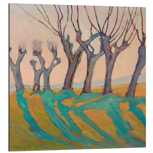 Aluminium print Pollarded willows, 1924