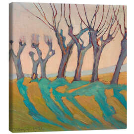 Lienzo Pollarded willows, 1924 - Nico Klopp