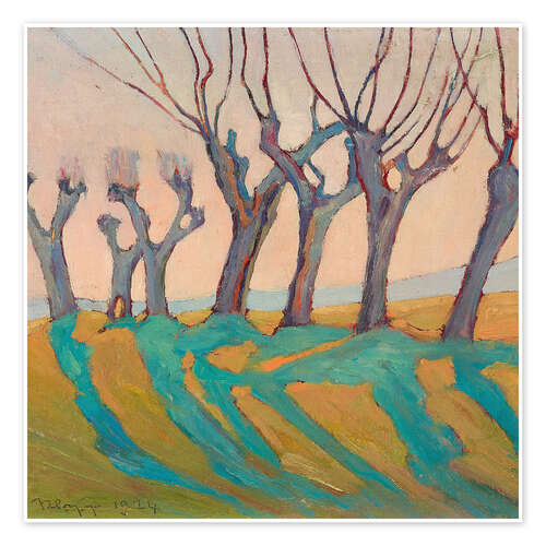 Plakat Pollarded willows, 1924