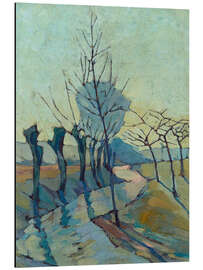 Alubild Landschaft mit Weiden, 1925 - Nico Klopp