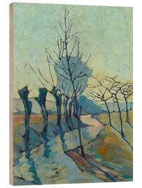 Wood print Landscape with Willows, 1925 - Nico Klopp