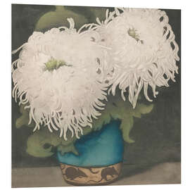 Hartschaumbild Zwei Chrysanthemen