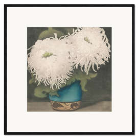 Gerahmter Kunstdruck Zwei Chrysanthemen